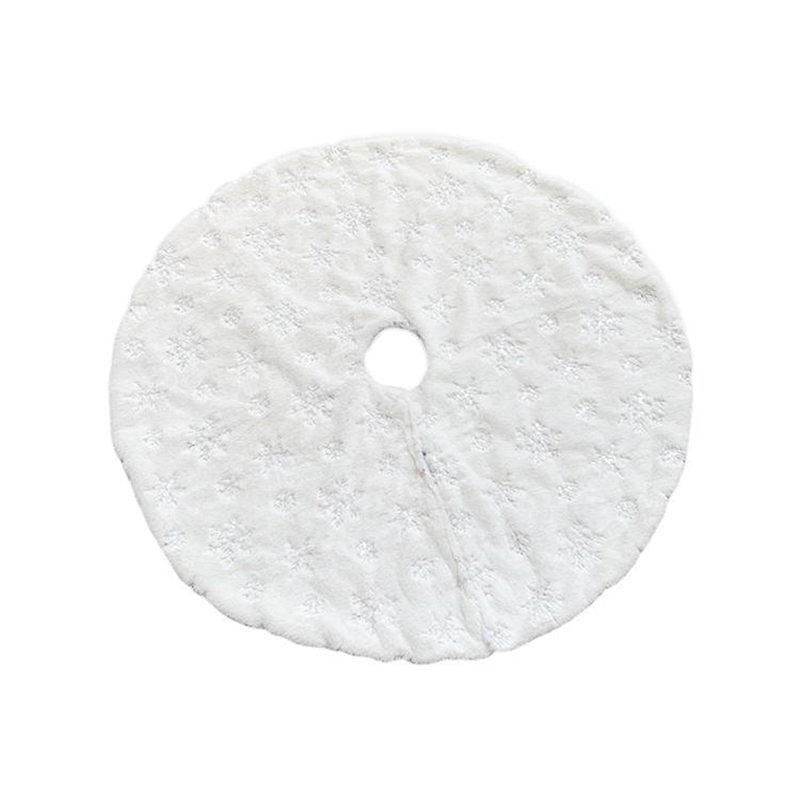 Julgran kjol julgran fot matta träd kjol matta under trädet juldekorationer för hem snöflinga: Snöflinga silver / 78cm