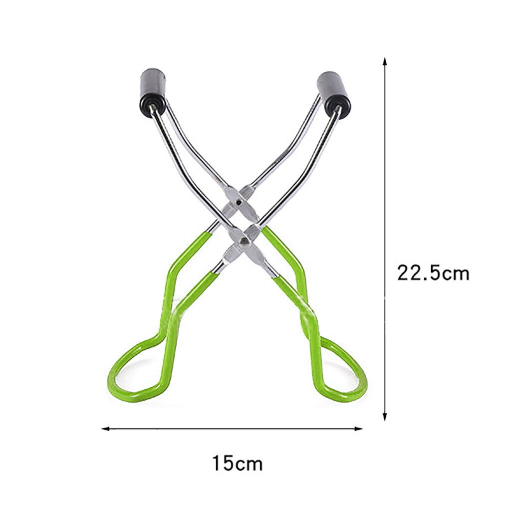 Canning Jar Lifter Tongs Stainless Steel Jar Lifter with Grip Handle Anti-scalding Lifter Non-slip Feeding Bottle Clip Kitchen
