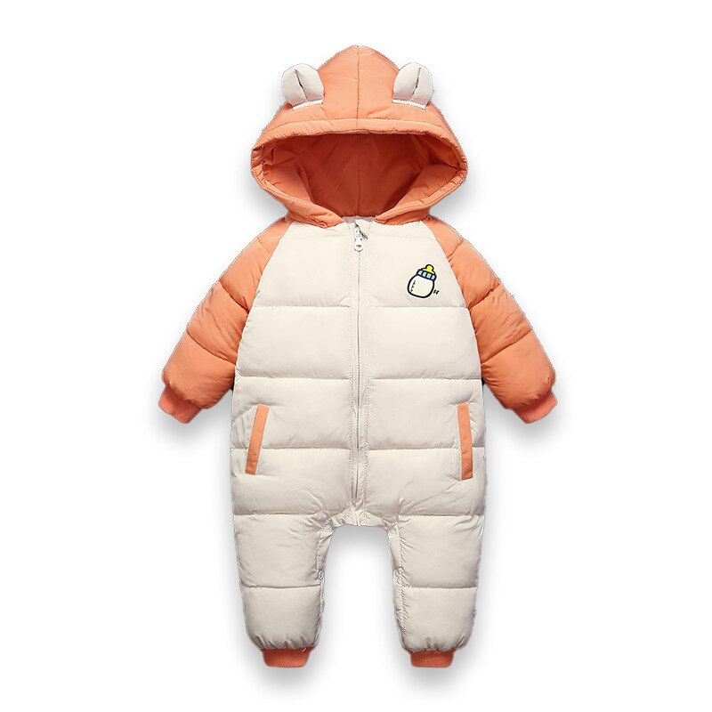 Gevoerd Skipak Voor Kinderen Winter Sneeuwpak Voor Kinderen – Waterdicht En Warm, Met Capuchon, Ideaal Voor Skiën En Buiten Spelen Winter Romper Jumpsuit