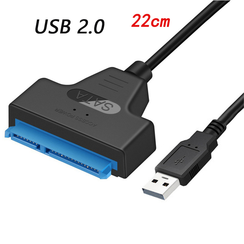 SATA to USB Cable USB 3.0 /Type-C to SATA III Hard Driver Adapter for 2.5" HDD/SSD SATA III Hard Disk Drive USB SATA Converter: Orange