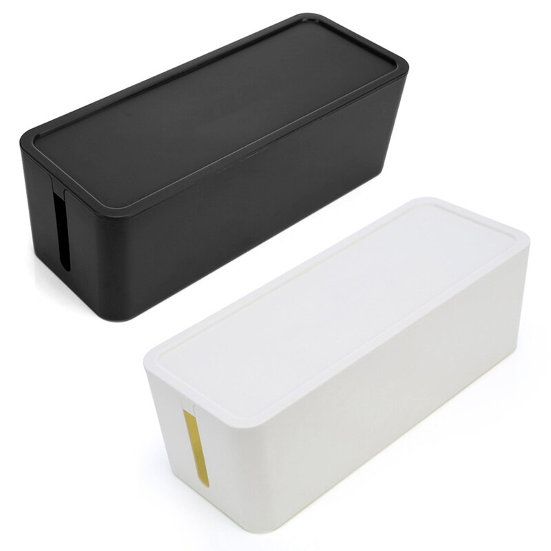Plastic Wire Storage Box Cable Manager Organizer Box Power Line Storage Cases Junction Box Household Necessities 3 sizes
