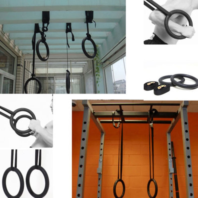 Wooden 28mm Exercise Fitness Gymnastic Rings Gym E... – Vicedeal