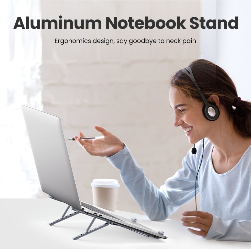 UGREEN Laptop Ständer Halfter Für MacBook Luft Profi Einstellbare Aluminium Notizbuch Stand Tablette Ständer Laptop PC Unterstützung Macbook Halfter