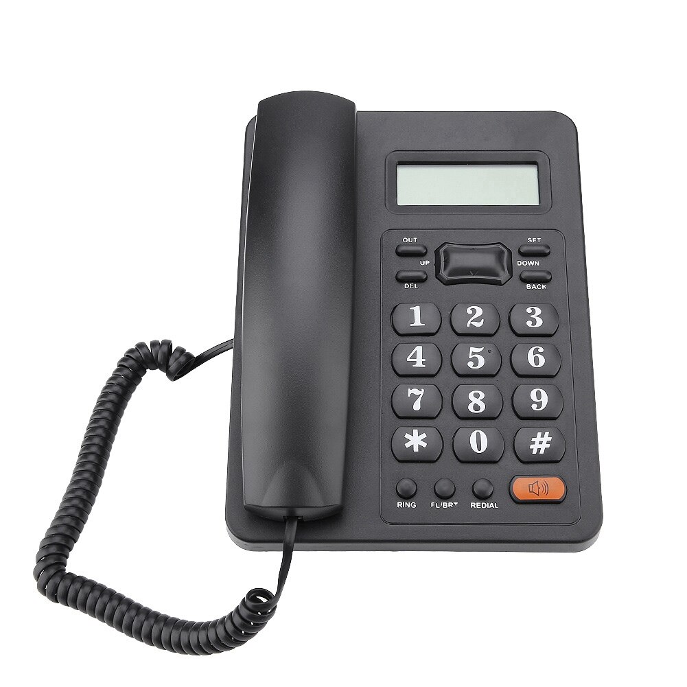 Wired Home Office Caller ID Display Landline Fixed Telephone with Redial Function telefono fijo