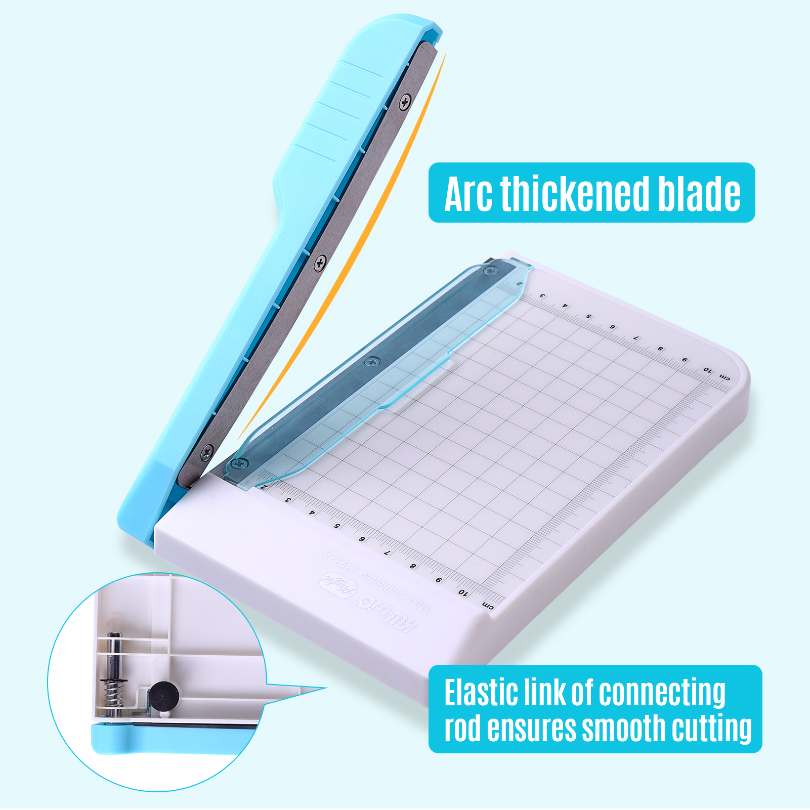 KW-trio Mini Paper Trimmer 6-Inch Guillotine Paper Cutter Photo Cutting Machine 10 Sheets Capacity with Line and Scale