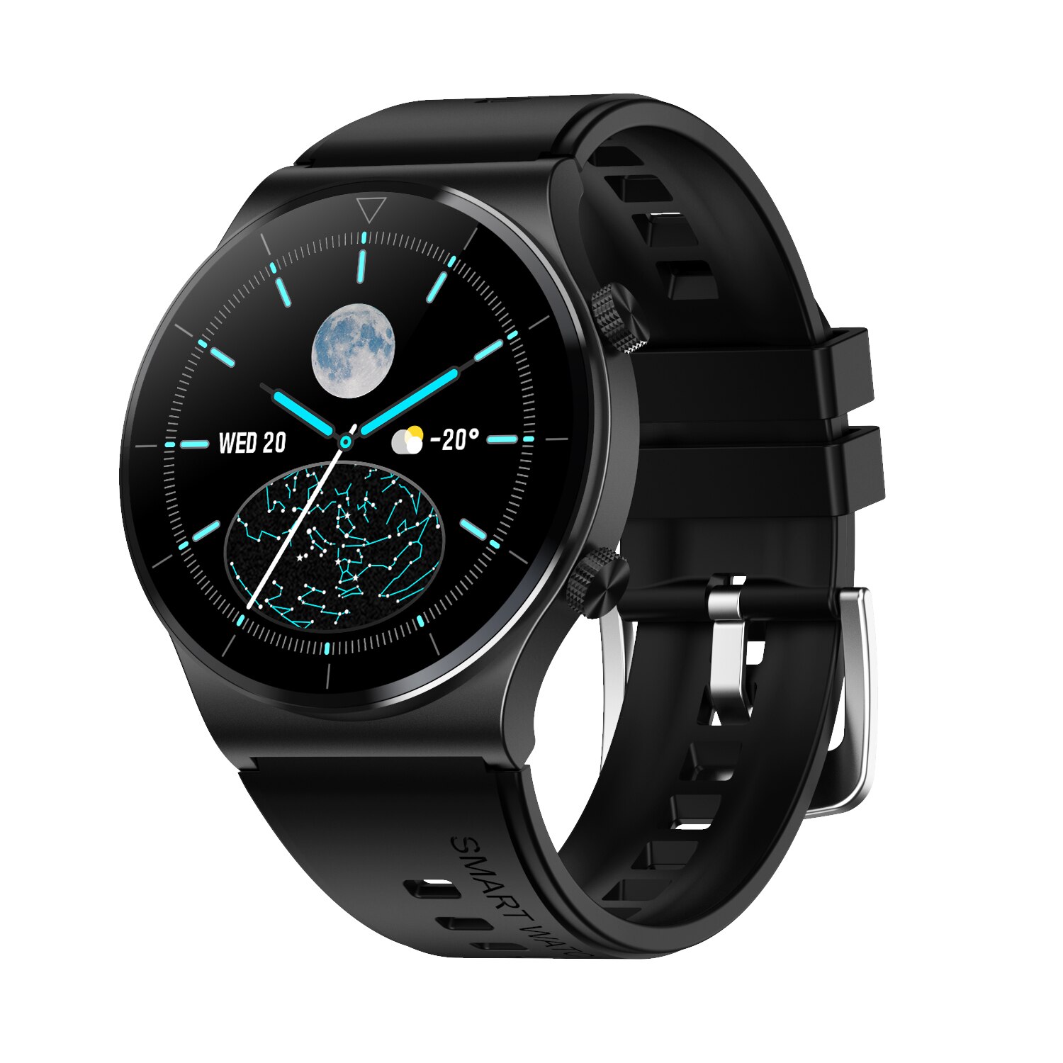 M99 Bluetooth Oproep Smart Horloge Ambulante Hartslag Bloeddruk Zuurstof Monitor Armband Mannen Sport Horloges Voor Ios Android: black Silicone strap