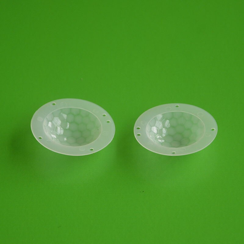 50 stks 8603-4 schakelaar menselijk lichaam infrarood PIR sensor HDPE plastic fresnel lens diameter 45*11mm brandpuntsafstand 17.5mm