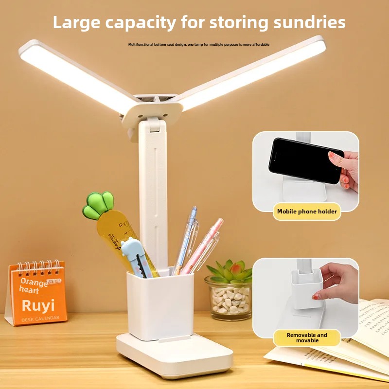 Augenschutz-Leselampe für freundlicher, Studenten, lange Akkulaufzeit, aufladbar, Stecker-in, Schlafsaal, Schlafzimmer, Arbeitszimmer, Schreibtischlampe