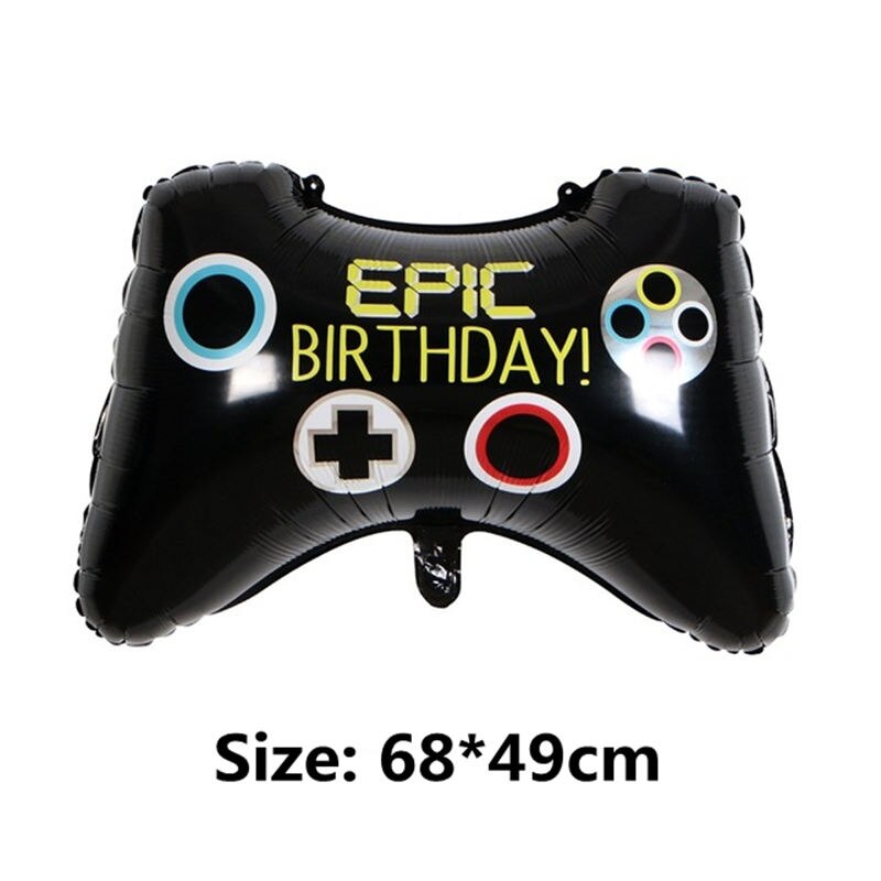 7 st 68*49cm videospelkontroll folie helium latex ballong födelsedagsfest levererar leksaker barn dekoration rekvisita verktyg boll: Gamepad