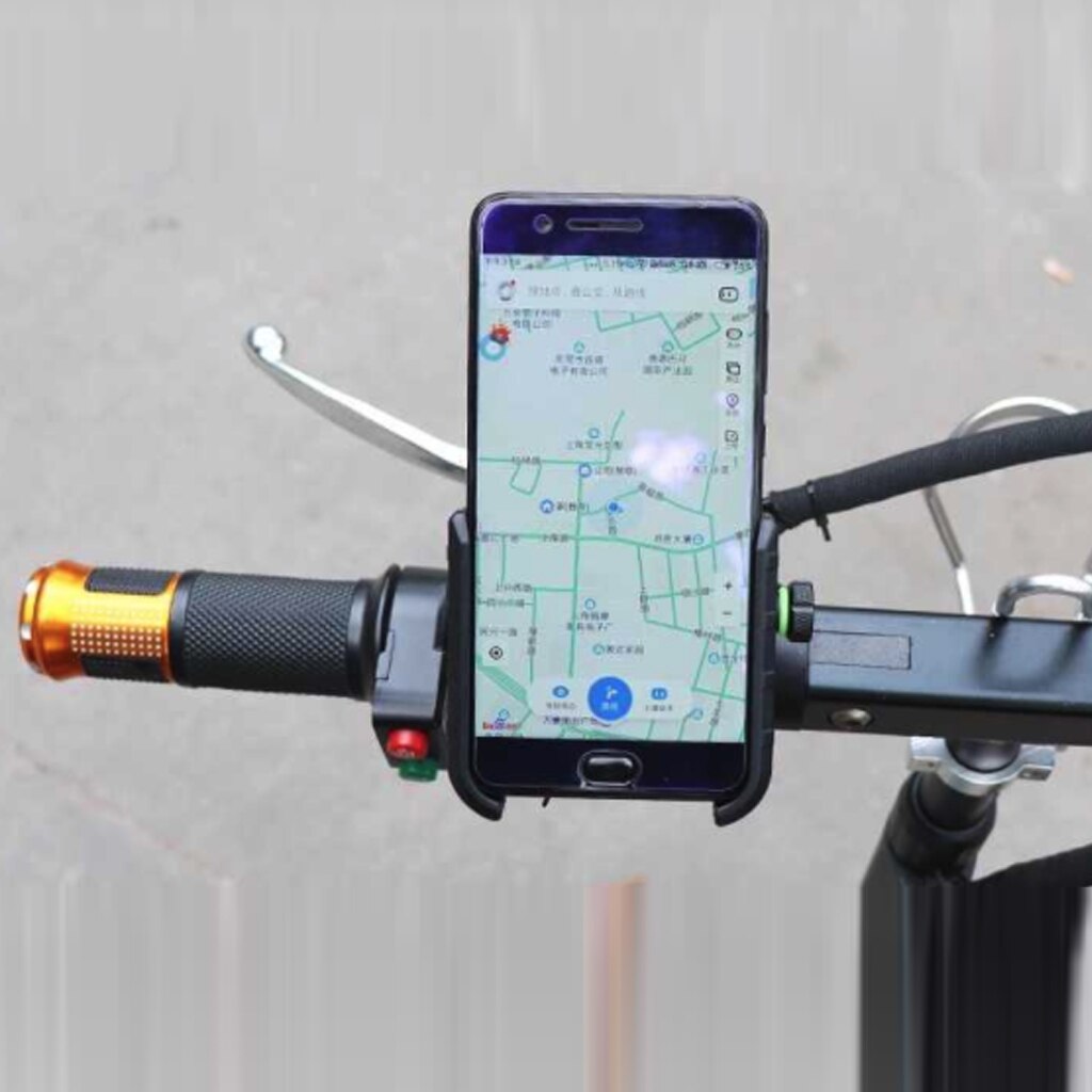 Motorcycle Phone Holders Aluminium QC3.0 USB Fast Charger 360° Rotate Motorbike Phone Holder Mount Stand with USB Charger