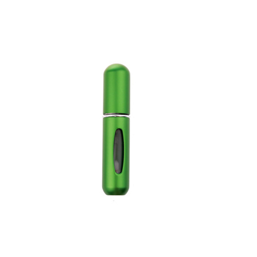 XZJJA Bodem gevulde Mini Parfum Spray Flessen Metalen Shell Spray Verstuiver Draagbare Reizen Parfum Opslag Fles Punten Bottelen: Green Spray Bottles
