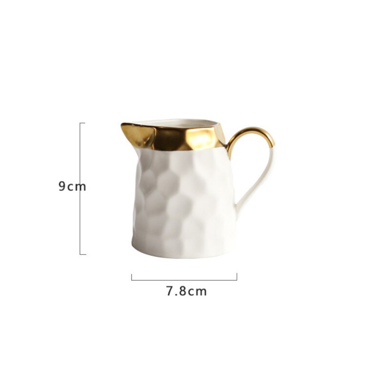 European Ceramic Simple Afternoon Tea Cup With Saucer Tea Set Household High End Coffee Pot Sugar Bowl Milk Jug Office Teapot: B