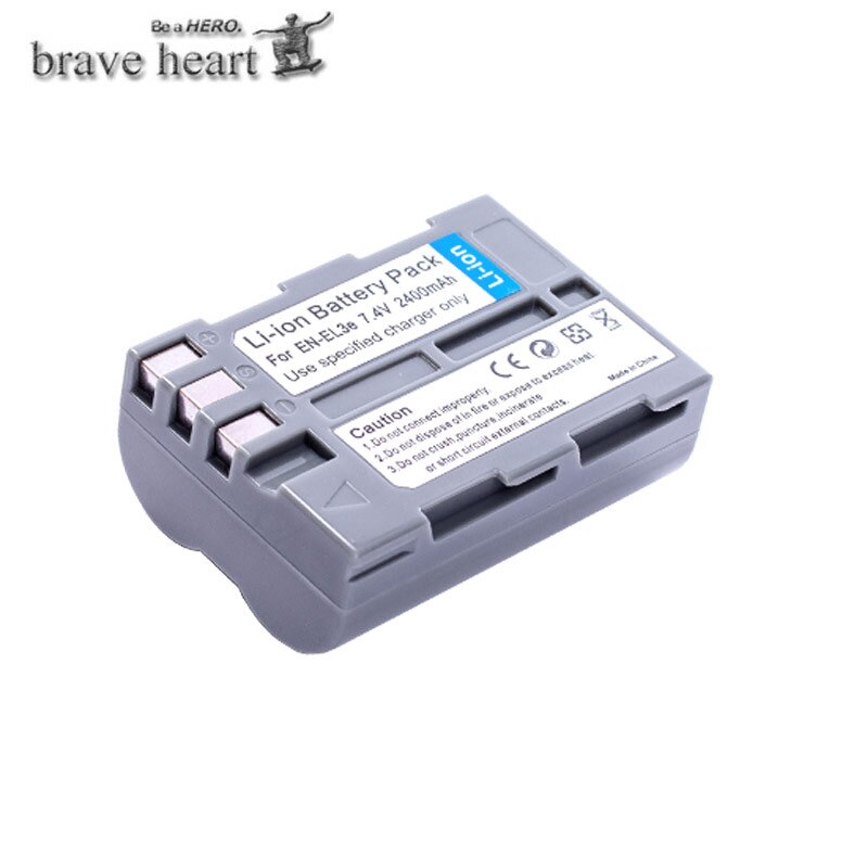En -el3e en  el3e enel 3e 2400 mah kamera bateria batterier akku + lcd usb-lader til nikon  d30 d50 d70 d70s d90 d80 d100 d200 d300