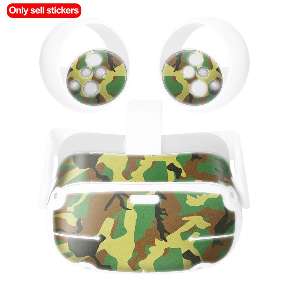 Skin Sticker For Oculus Quest 2 VR Headset Virtual Reality Cartoon Protetcive PVC Skin Decals For Quest 2 Controller Accessories
