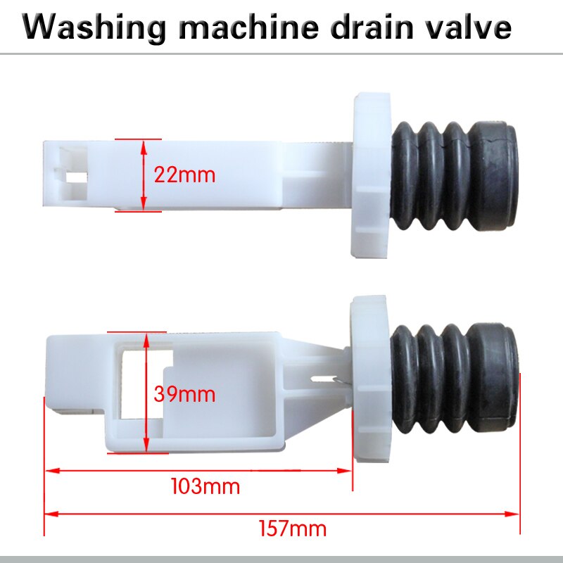 Washing machine drain valve core drain valve water shutoff water seal rubber pad plug drain spring washer spare parts