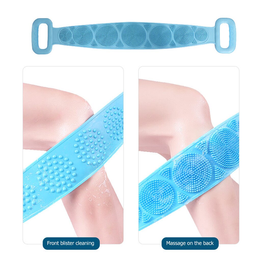 Brosses en Silicone serviettes de bain dos brosse ceinture corps brosse bain ceinture exfoliante lavage peau ménage corps propre douche brosses