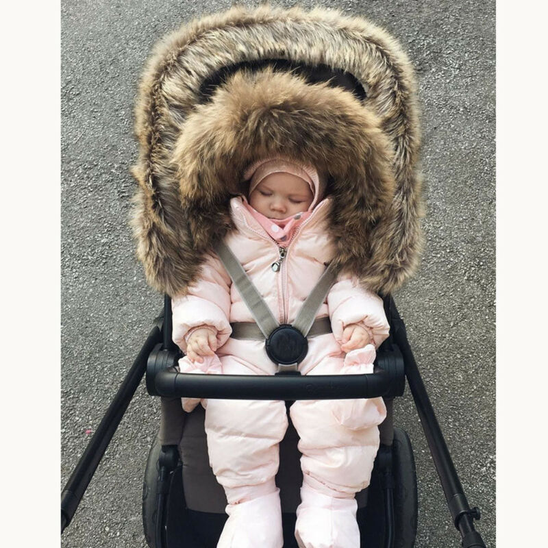 Pudcoco Toddler Kids Newborn Baby Girl Boys Winter Hoodie Coat Jacket Romper Outwear Top Snow Wear