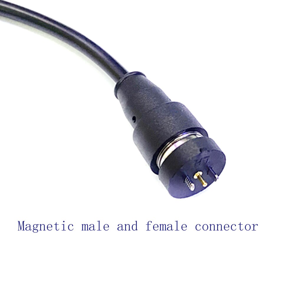 1pcs Magnet Spring-Loaded Pogo Pin Connector to Fast Charging Magnetic Data Cable 24V 2A Power Cord 1.5 Meter Adapter