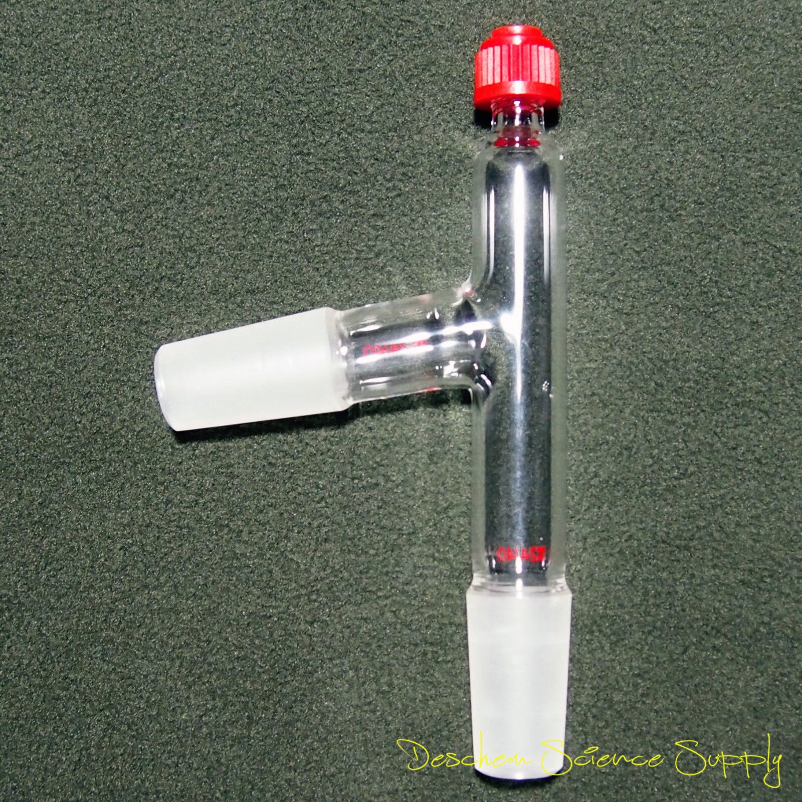 24/40,3-way Distillation Adapter With thread,Plastic Screw Thermometer Tube