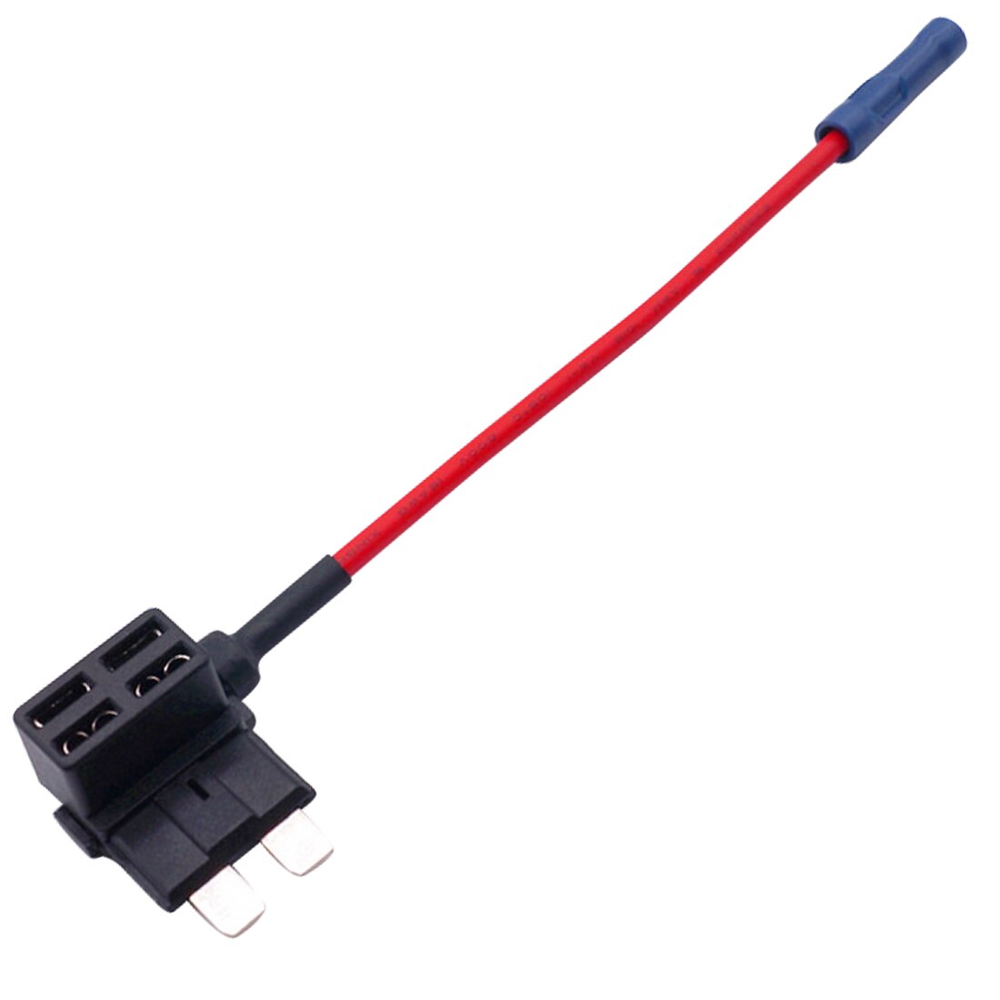 12V Size Car Fuse Holder Add-a-circuit Piggy Back Fuse Tap Adapter with 10A Micro Mini Standard ATM Blade Fuse