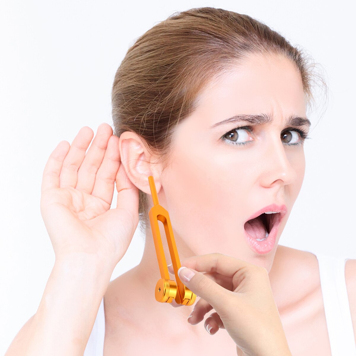 Aluminum Alloy Tuning Fork Ear Fork Tuning Fork Aluminum Fork Nervous System Testing Tuning Fork Ear Care Instrument