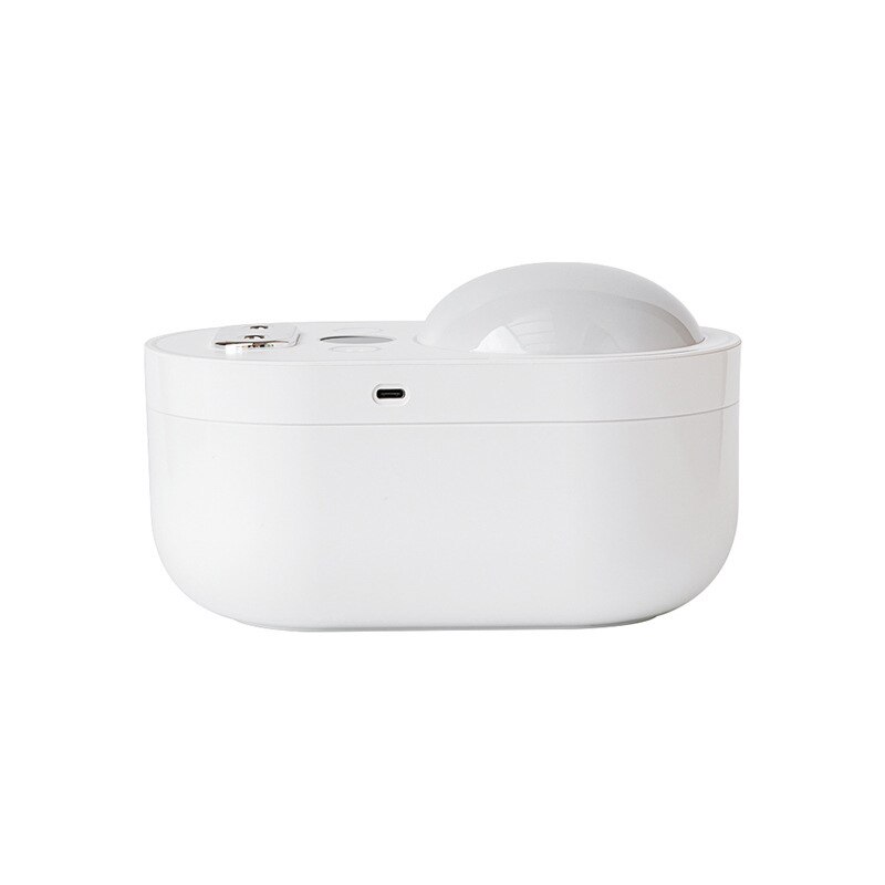 PTMJ-humidificador de aire de 1L, difusor de Aroma recargable con dos pulverizadores, proyección de luz nocturna, difusores de aceites esenciales, fabricante de vapor: WHITE