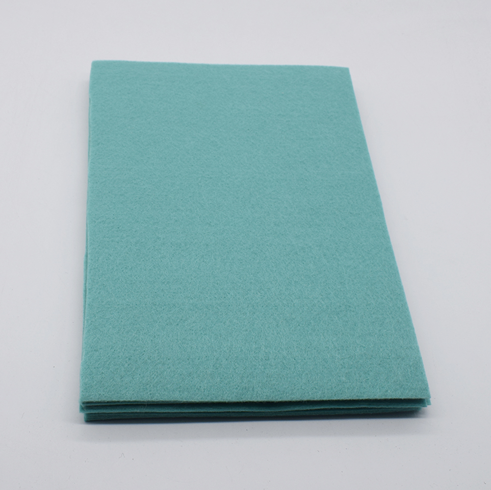 Grønn  a4 kunstig ullfilt polyester uvevd tykk 3mm filt fieltro para manualidades håndlaget håndlaget filt blomster vilt