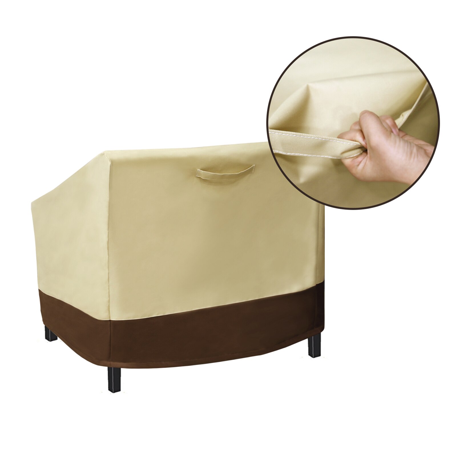 Weatherproof Patio Chair Cover Lounge Deep Seat Cover Outdoor Patio Armchair Cover Heavy Duty Oxford Fabric Furniture Covers