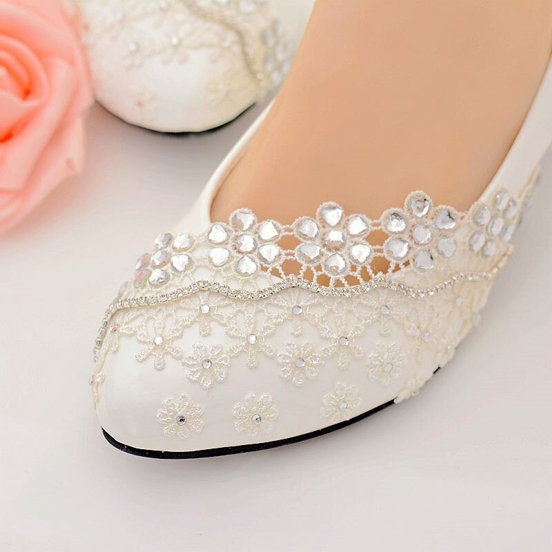Weiß strass hochzeit schuhe frau hoch Fersen Pumps frauen schuhe hoch Hacke damen braut schuhe weibliche chaussure femme Kralle #58