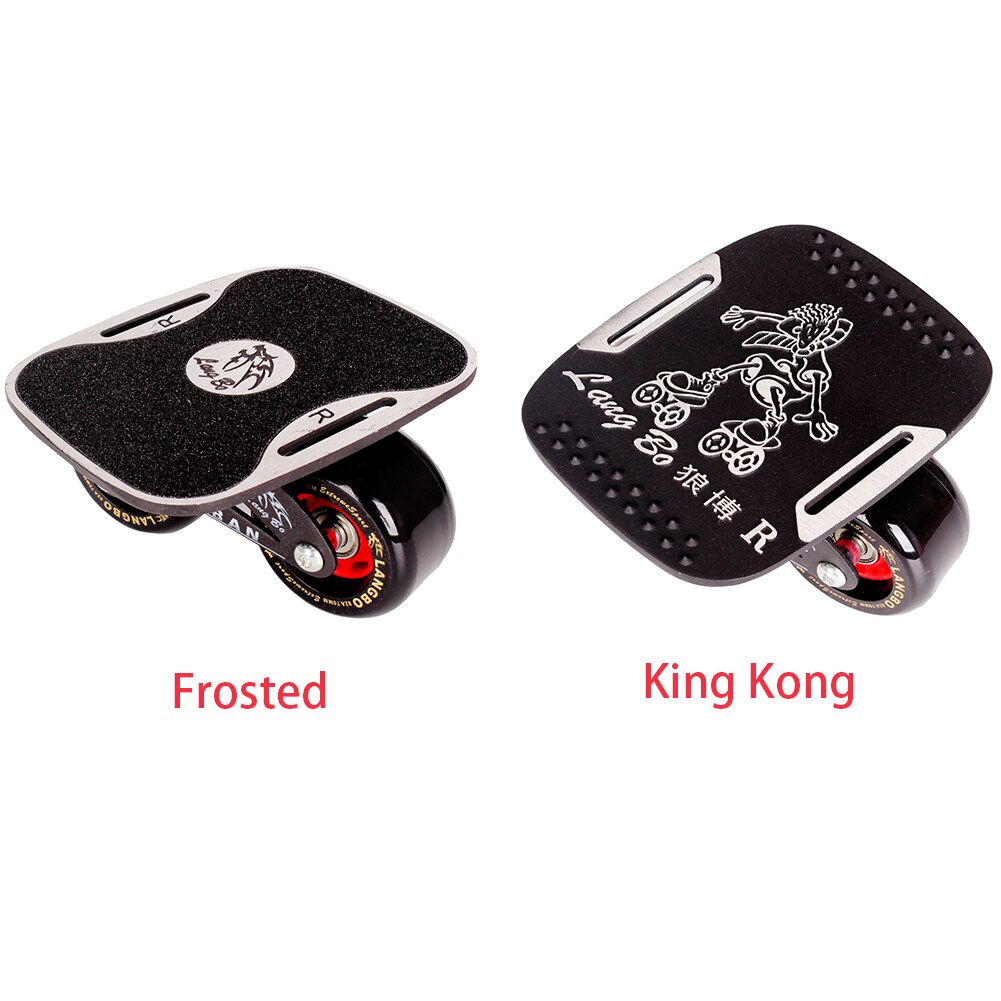 1pair Aluminum Alloy Wakeboard Drift Scrub Deck Widened Replacement Parts WTOO Bearings Outdoor Sports Waterproof Skate Board