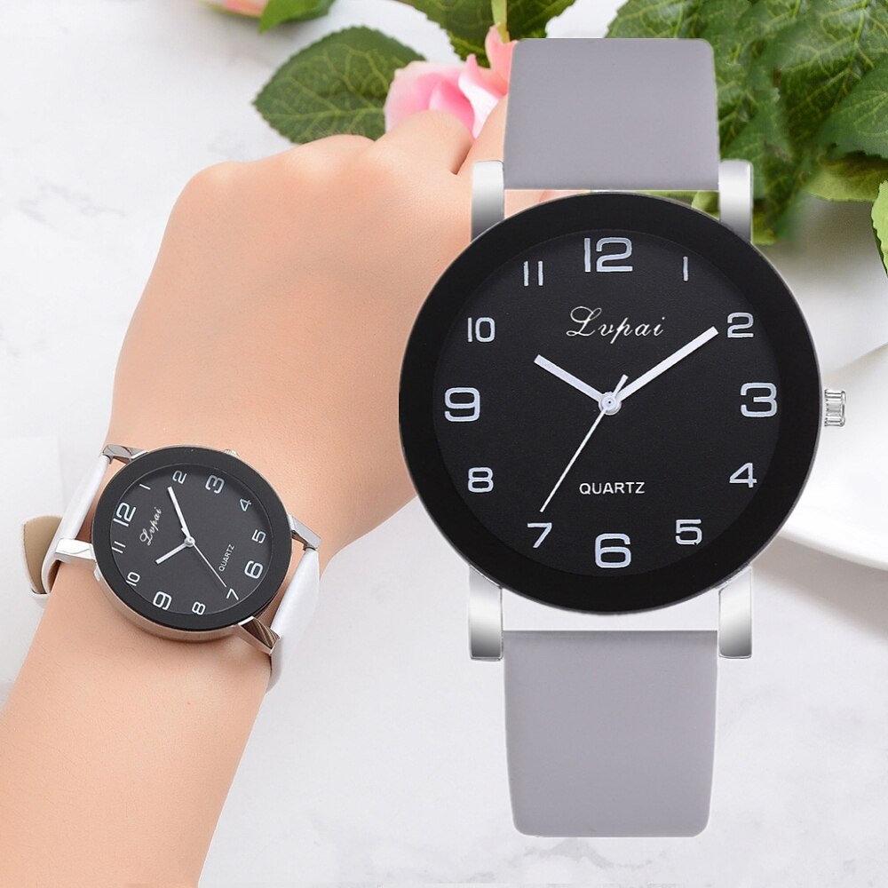 Quartz Watches Women Lvpai Women's Casual Quartz Leather Band Watch Analog Wrist Watch