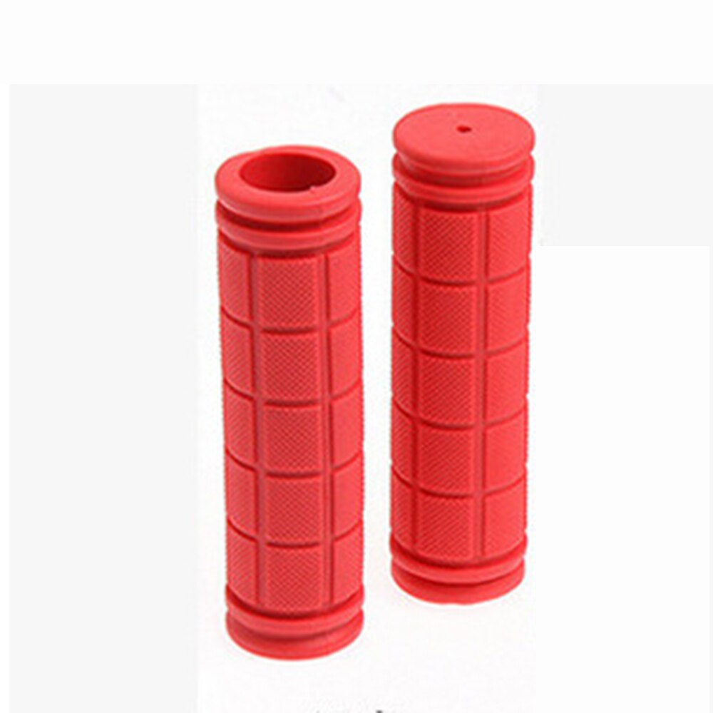 1 pair Grips Rubber MTB Road Bike Grips Handle End Bar Cycling BMX Fixed Gear Handlebar Grips Fixie Bike Parts Non-slip Bar: Red