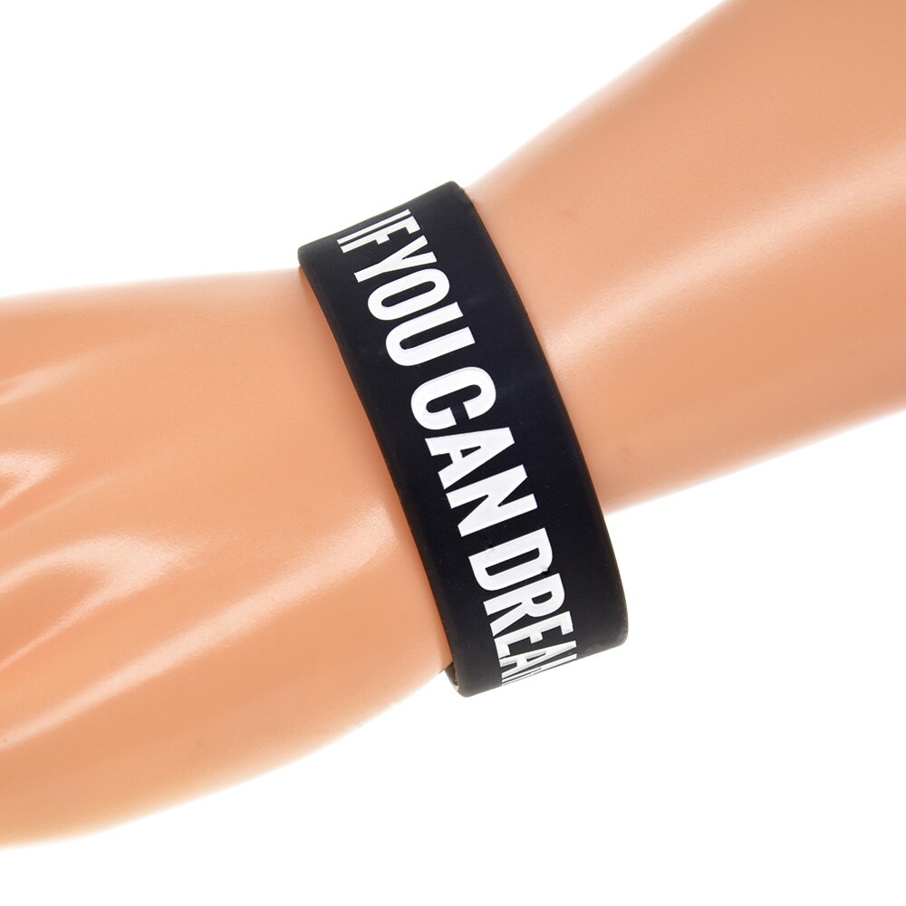 Obh 25 stk crossfit silikone armbånd indgraveret hvis du kan drømme det kan du gøre det
