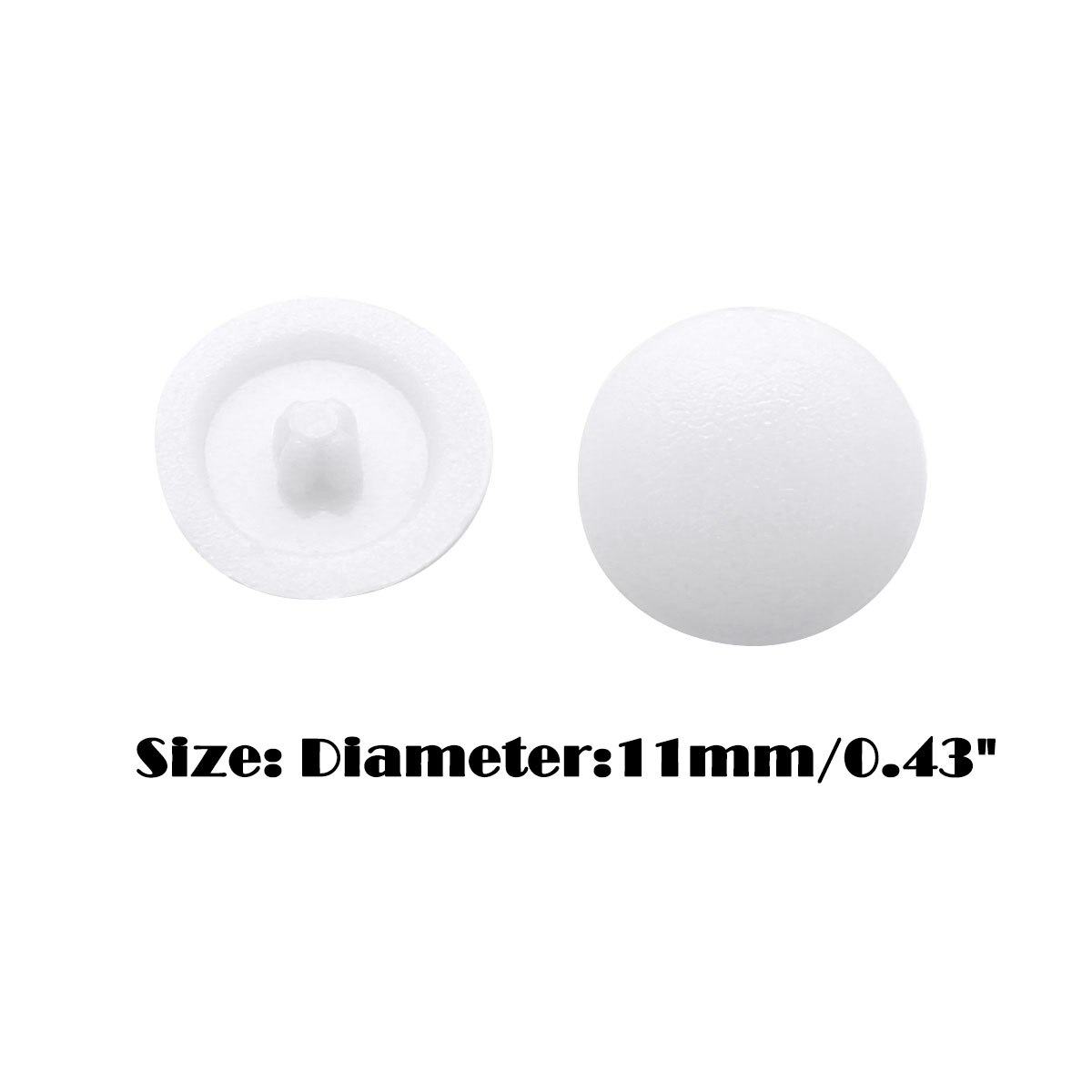 100 Kitchen Cabinet Screw Protect Caps Self-Tapping Plastic Screw Hole Covers for Flat Phillips Screws US Stock Furniture Parts