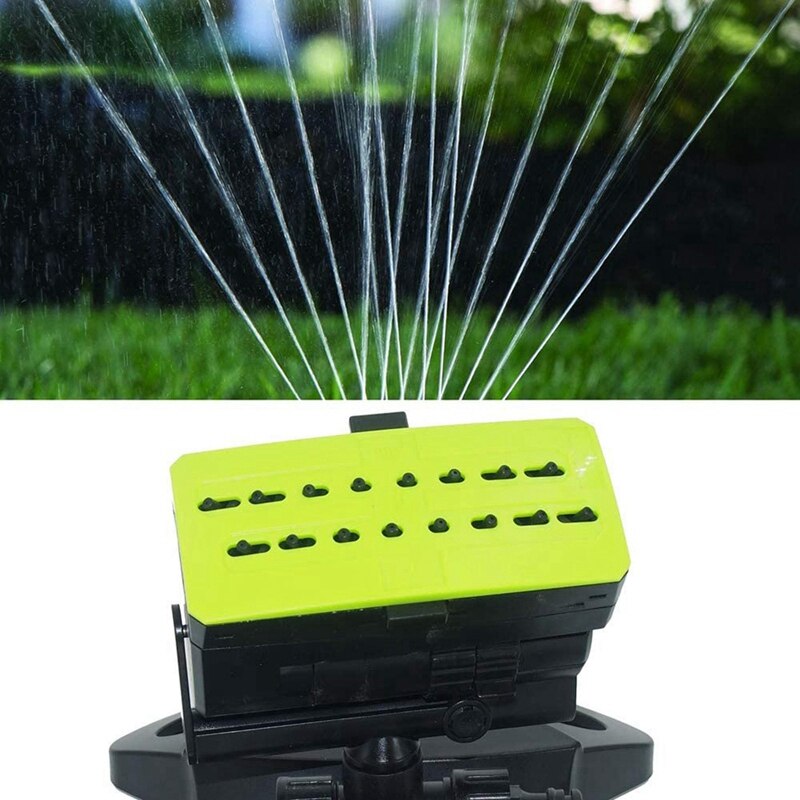 16 Hole Lawn Sprinkler Water Spray Nozzle Watering Irrigation Swinging Garden Sprinkler Garden Tool Irrigation Tools