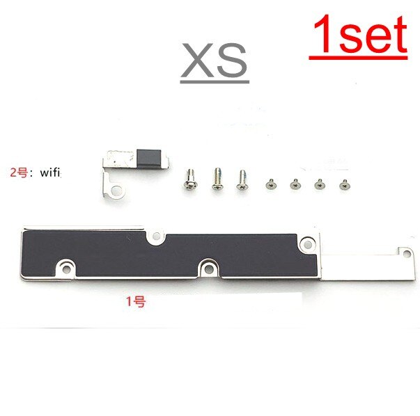 1einstellen 2Stck Für iPhone X XS MAX XR kleine teile metall eisen halterung Schild Platte batterie Dock ladegerät vordere kamera wifi biegen schrauben: XS voll einstellen