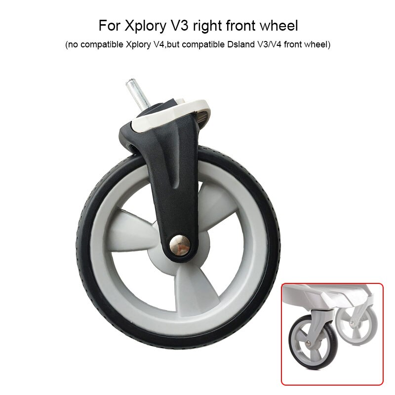 Ruedas de cochecito de bebé compatibles con Dsland Stokke Xplory V3 V4 V5 Series, accesorios de carrito de bebé, ruedas delanteras traseras