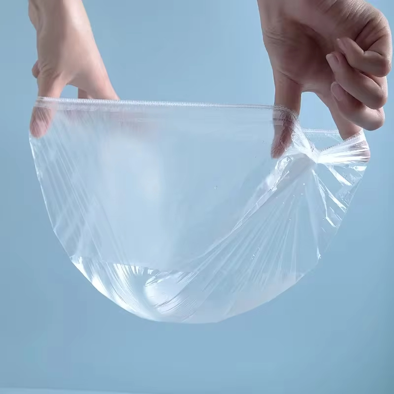 Gorro de ducha desechable para mujer, cubierta de cabeza impermeable de plástico, salón de Spa rosa, tinte para el cabello de Hotel, gorro elástico para el cabello, 100 unids/set