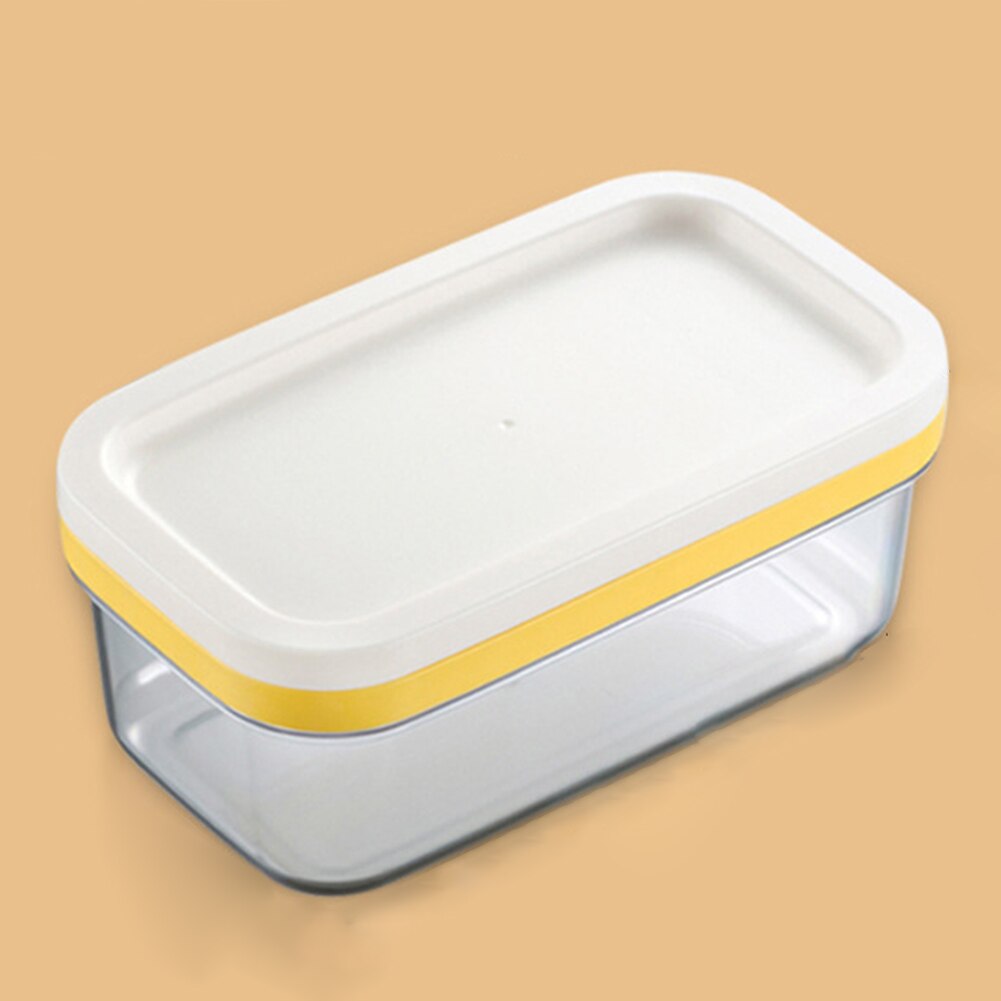 Butter Cheese Cutter Box with Lid Cutting Container Rectangle Food Storage Box Kitchen Cheese Container Keeper
