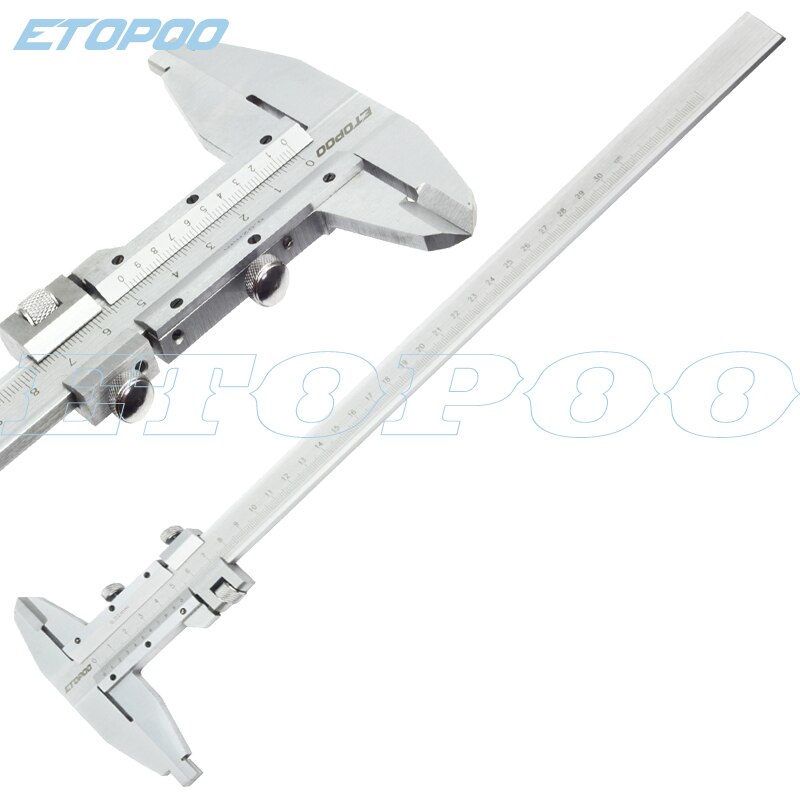 Calibrador Vernier de acero con mordazas de Nip, calibrador deslizante de 0-300mm, 12 pulgadas, 4 vías de medición, 300mm