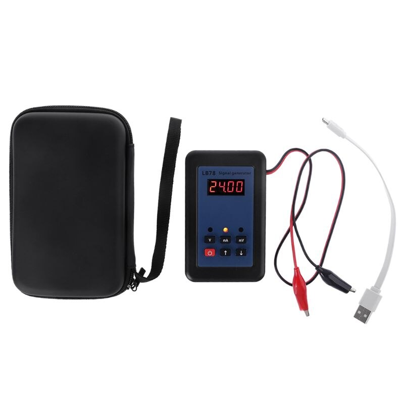 4-20mA /0-10V/mV Current Voltage Signal Generator Signal Source Calibrator Signal Tester With Carry bag