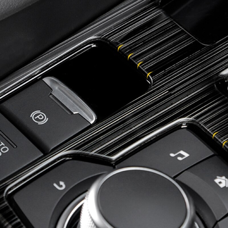 Autoconsole versnellingsbakframe versnellingspookpaneel afdekking roestvrij staal voor mazda 6 atenza 6