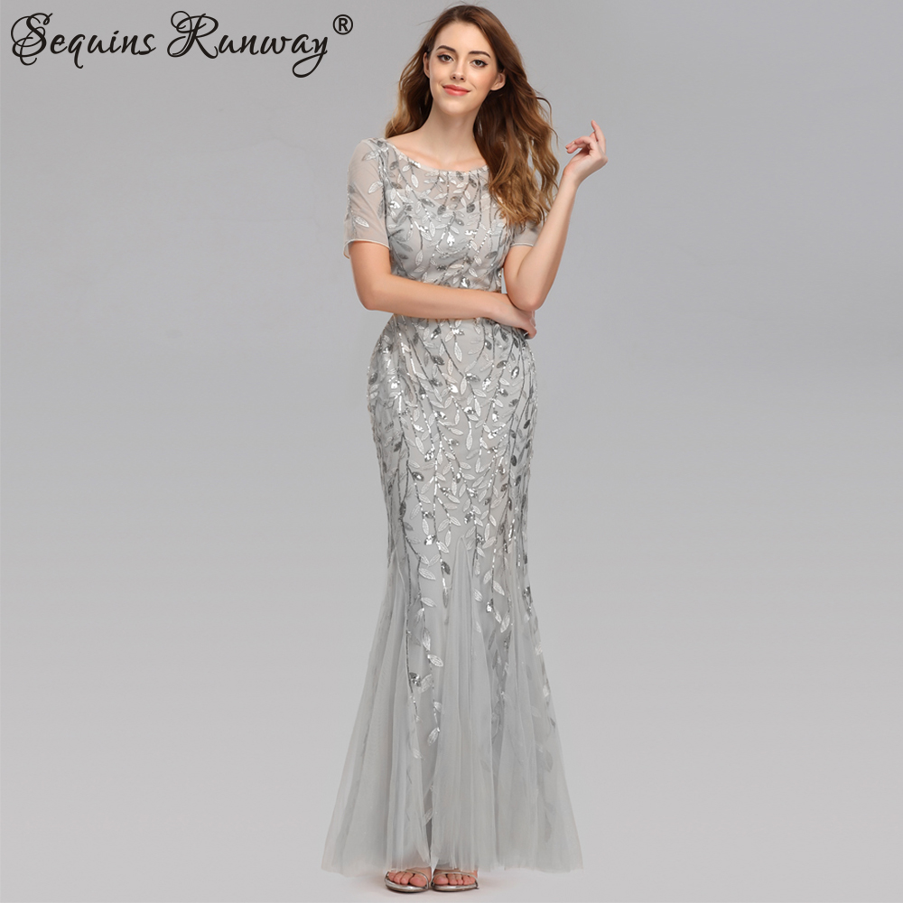 Sexy vintage Maxi Pailletten cocktail Kleid brautjungfer Prom Kleider für Frauen Lässige Party langarm club Bodycon Kleid vestidos