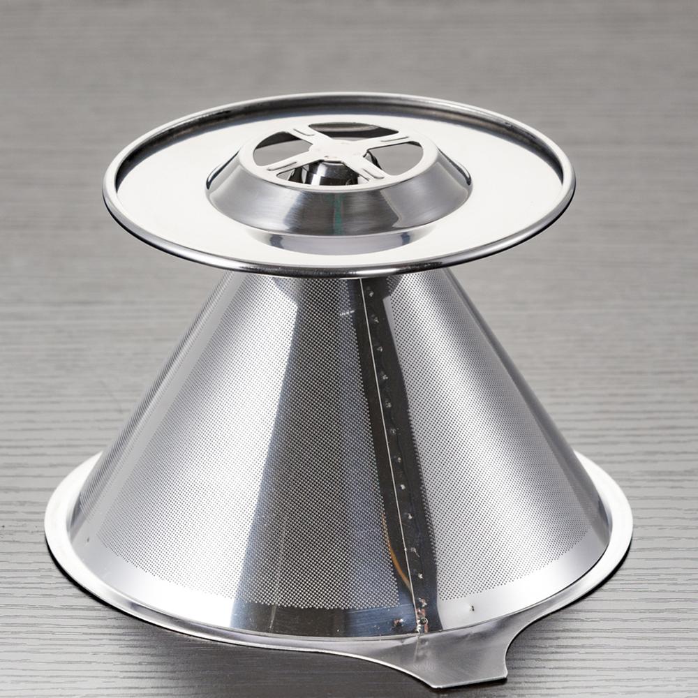 Stainless Steel Reusable Coffee Filter Holder Pour Over Mesh Tea Dripper Cup Coffee Filter Tea Coffee Cup Holder Filter Cup Bar