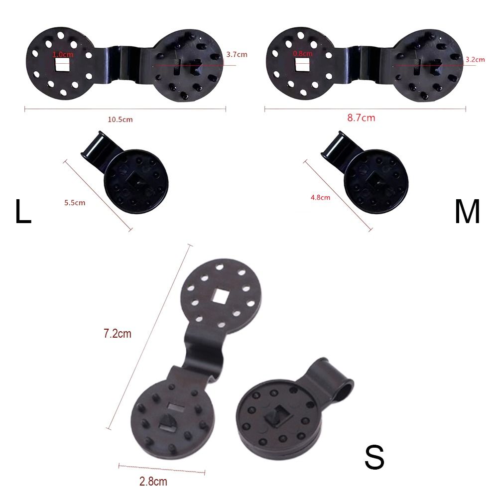 50Pcs Durable Round Shade Cloth Plastic Clips Reusable Black Fabric Fix Clamps Accessory Heavy Duty Lock Grip for Awning