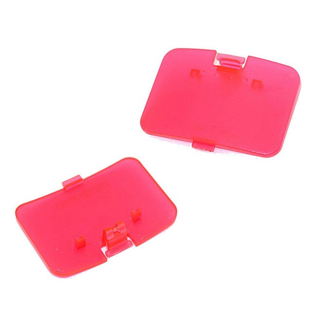 Jumper Pak Pack de expansión de memoria de reparación de 1 pieza, tapa de puerta, pieza para Nintendo 64 N64, repuesto Jumper Pak, expansión de memoria: Transparent red