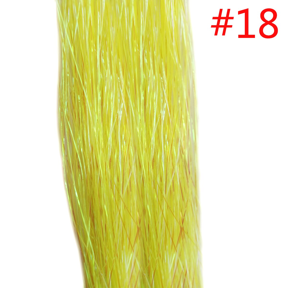 1PC Glitter Shiny Strands Hair Tinsel Dazzles Synthetic Hair Extensions Sparkle Women Accessories Threads For Hair Braids 90cm: 1pc color18