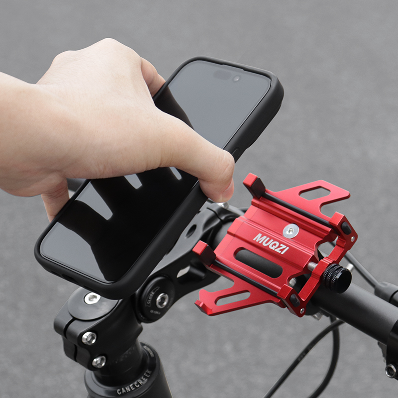 ​ ​ MUQZI Soporte para teléfono para bicicleta Soporte universal para manillar de motocicleta Soporte para teléfono celular 360 ° Rotación para Smartphone de 4,5-7 Pulgadas