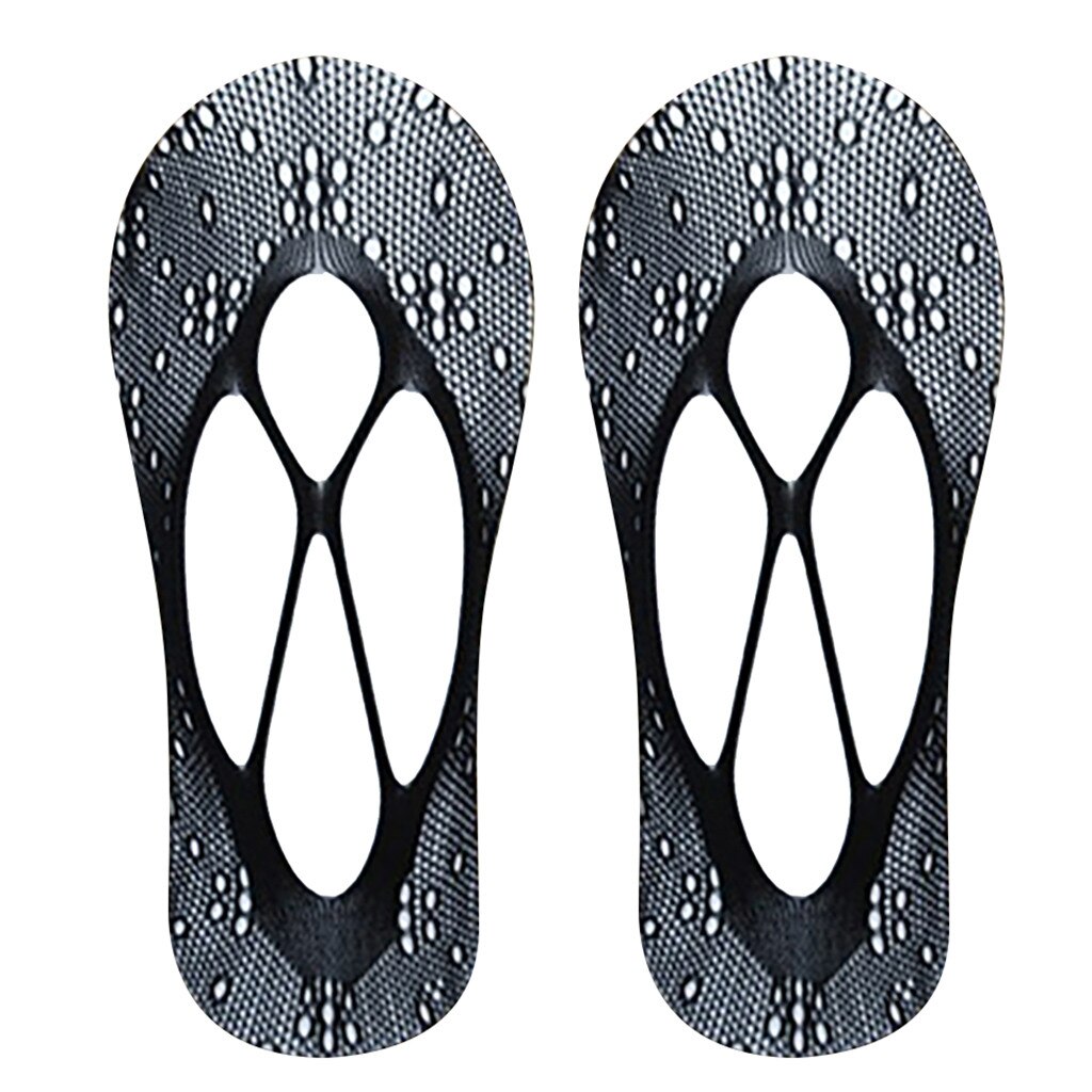 Calcetines invisibles de encaje antideslizantes para mujeres, calcetín de mezcla de algodón para mujeres, de corte bajo, de cinco dedos, antideslizantes, 1 par: A