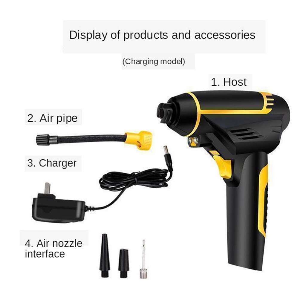 Vehicle-mounted Universal Power Supply Hand-held Compression Car Air Pump